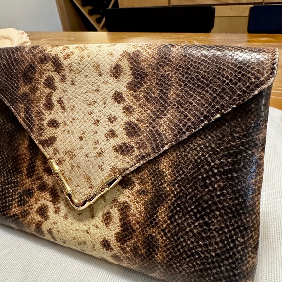 Elaine Turner Bella Python Clutch